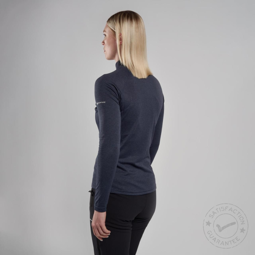 Тениска Montane Dart Zip Neck W eclipse blue