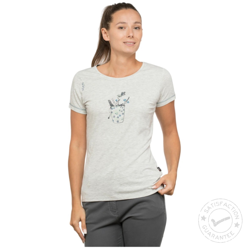 CHILLAZ Saile Flower W grau melange - T-shirt