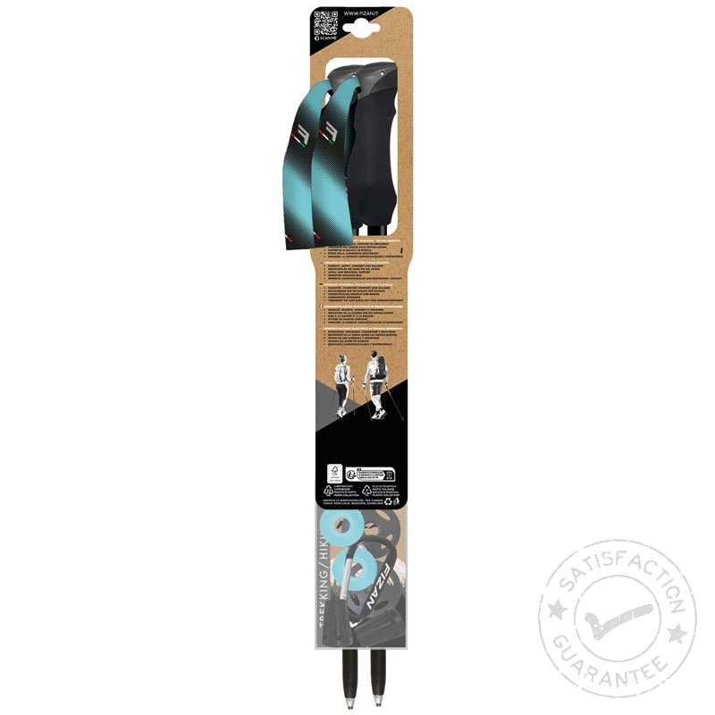 Bastones de trekking FIZAN Compact Tech light blue