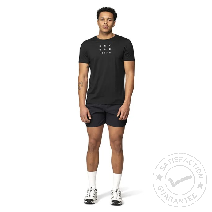 DEVOLD Active 1853 Tee Man black - T-särk