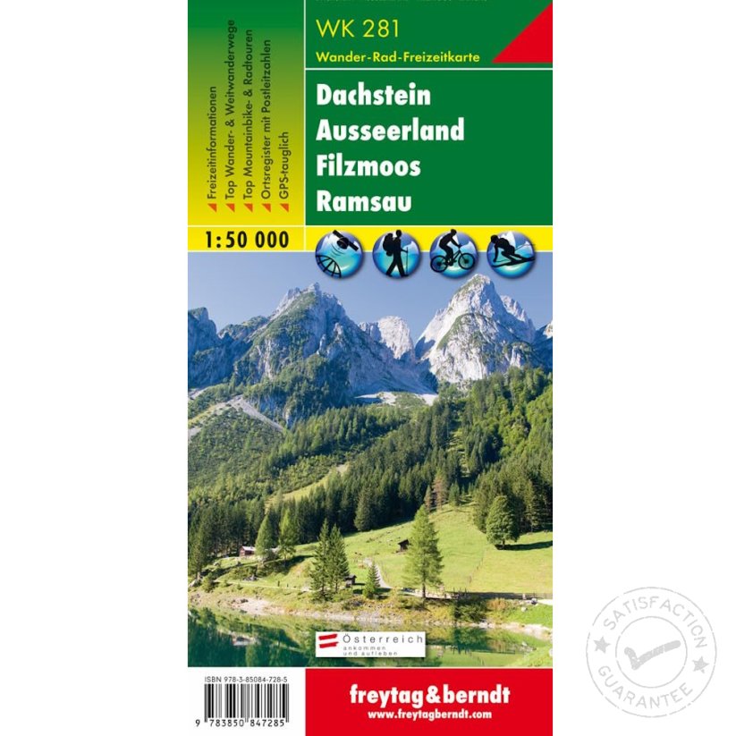 hiking map Dachstein - Ramsau 1:50.000
