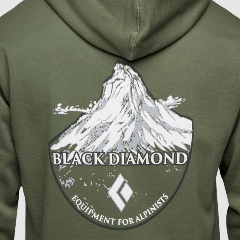 BLACK DIAMOND M Mountains Badge Hoody tundra - Veľkosť: L