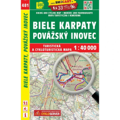 Mapa SHOCart: Biele Karpaty, Považský Inovec 1:40 000