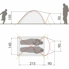 Cort VAUDE Campo Compact XT 2P terracotta