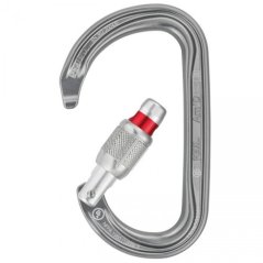 karabína PETZL Am'D Screw-Lock gray