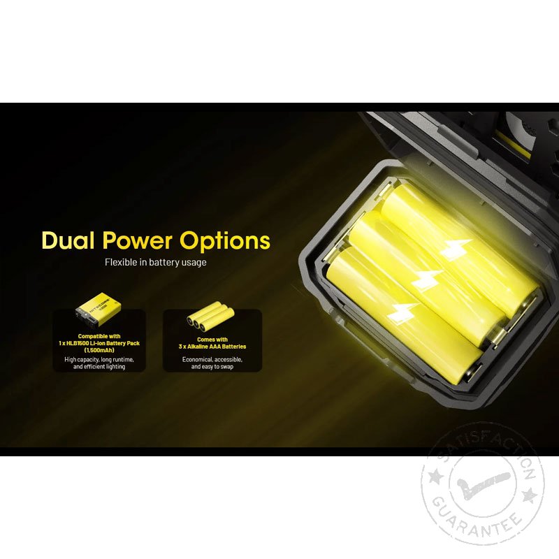 Frontala NITECORE HA23 UHE 600lm green