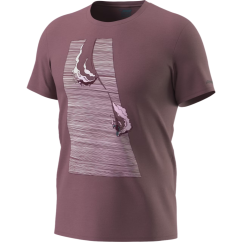 DYNAFIT X Simon Charrière Tee Man dark rose - T-shirt