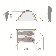 šator VAUDE Campo Compact 2P terracotta