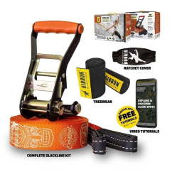 Slackline Gibbon Travel Line TreeWear Set 15m/5cm