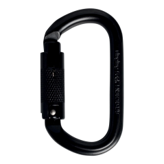 SINGING ROCK Steel Oval Triple Lock black - Stålkarabin