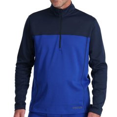 SPYDER Mens Charger 1/2 Zip blue - Baselayer