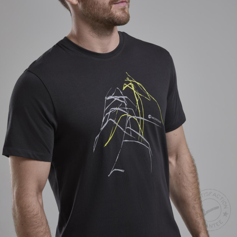 Montane Abstract Mountain T-Shirt midnight grey - T-shirt