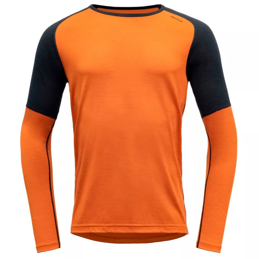 DEVOLD Jakta Merino 200 Shirt Man flame/ink - Mărimea: M
