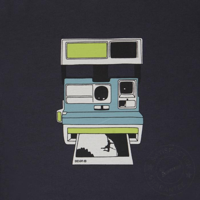 OCÚN Raglan T Dark grey india ink Polaroid - T-Shirt