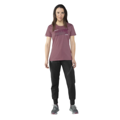 DYNAFIT Graphic Co W S/S Tee dark rose - T-shirt