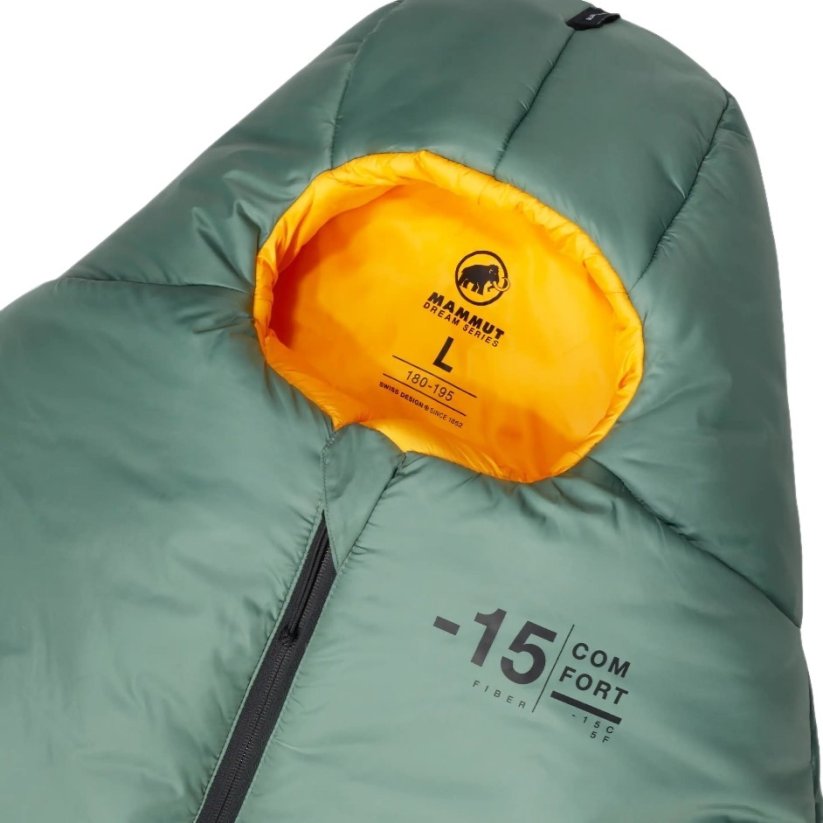MAMMUT Comfort Fiber Bag -15°C deep cypress L  - Schlafsack