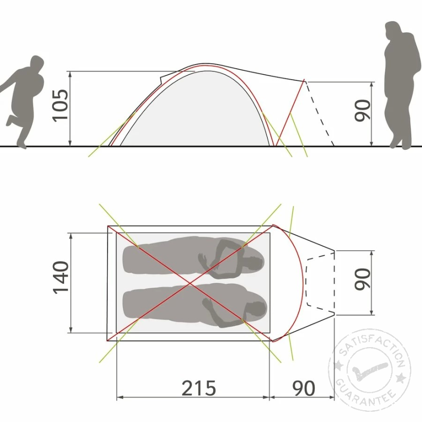 Cort VAUDE Campo Compact XT 2P terracotta