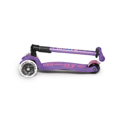 Scooter MAXI Micro Deluxe Foldable LED purple