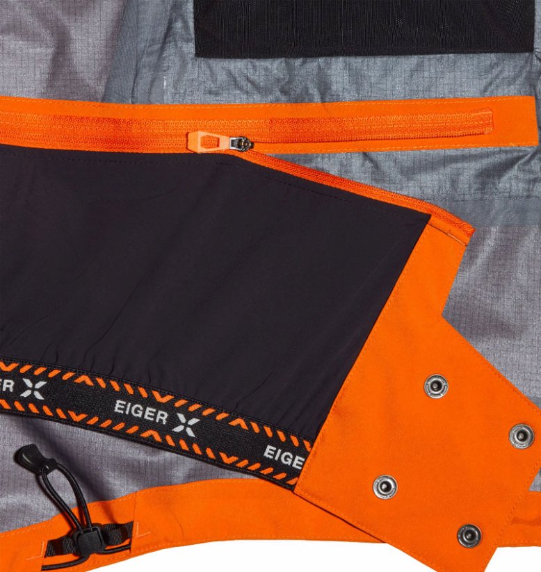 bunda MAMMUT Eiger Nordwand Pro HS Hooded orange - Veľkosť: XL