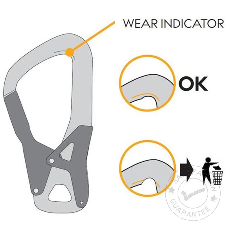 Carabinieră SINGING ROCK Palm yellow