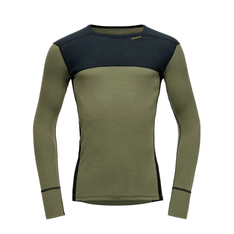 DEVOLD Lauparen Merino 190 Shirt Man ink/lichen/black - T-shirt