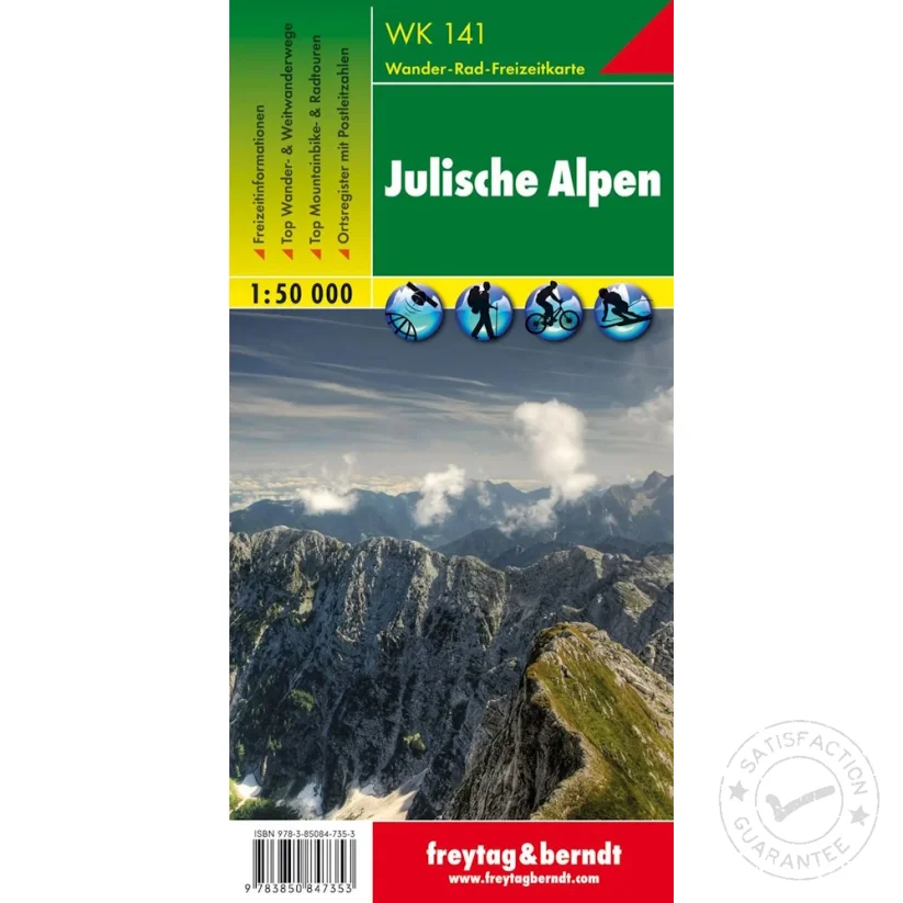 hiking map Julische Alpen 1:50.000