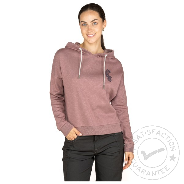 Суитшърт с качулка CHILLAZ Stelvio Alpaca Floral Wine