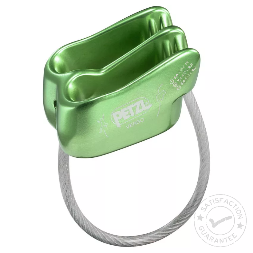 Уред за осигуряване и рапел PETZL Verso green