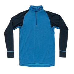 DEVOLD Duo Active Merino 205 Zip Neck blue/ink  - Ondergoed