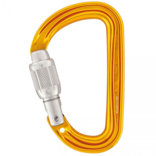 karabína PETZL Sm'D Screw Lock yellow