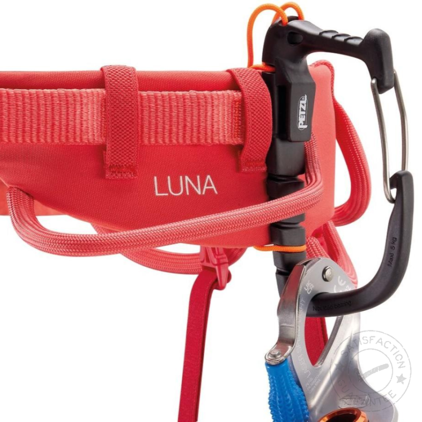 Ham de escaladă PETZL Luna coral red - Dimensiunea hamului: L