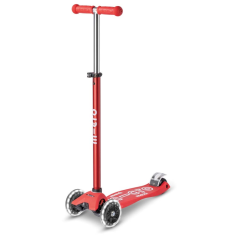 Scooter Micro MAXI Deluxe LED red