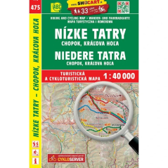 Mapa SHOCart: Nízke Tatry, Chopok, Kráľova Hoľa 1:40 000