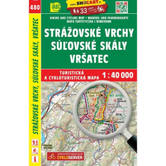 Mapa SHOCart: Strážovské vrchy, Suľovské skály, Vršatec 1:40 000