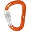 karabína PETZL Rocha Screw-Lock orange