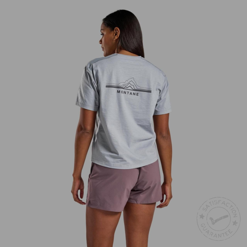 Тениска Montane Alhena W Mountain 25 T-Shirt Pebble Blue