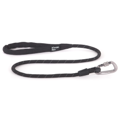 Mountain Paws Rope Dog Lead 120 cm black - póráz kutyáknak