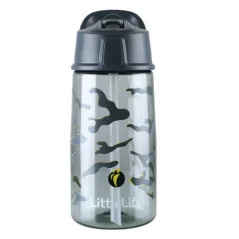 LittleLife Flip-Top Bottle camo - Drinkfles