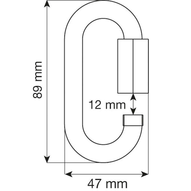 CAMP Set 5 Oval Quick Link 10mm Zinc Plated Steel