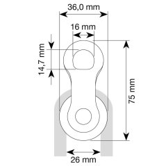 kladka CAMP Andry Pulley silver