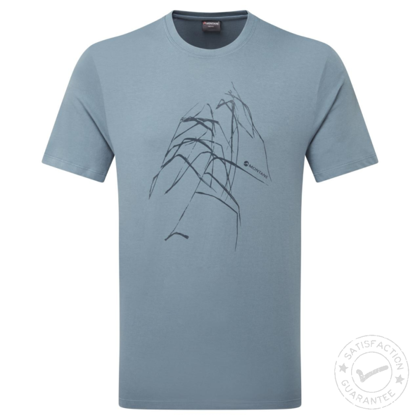 Montane Abstract Mountain T-Shirt stone blue - T-shirt