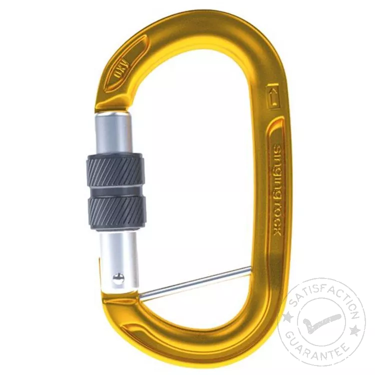 karabína SINGING ROCK Oxy Screw gold