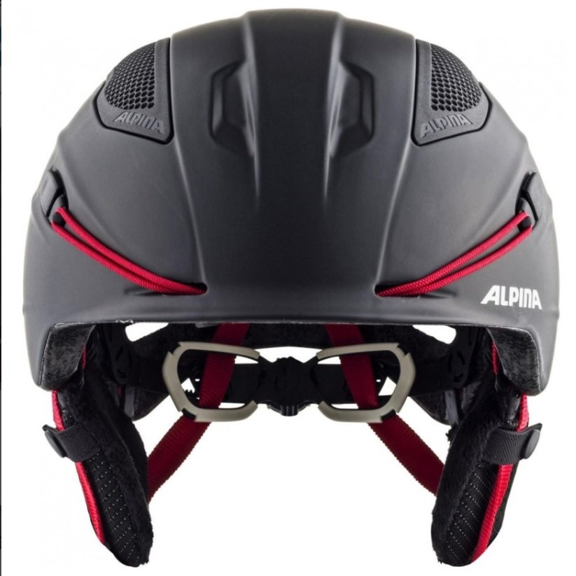 Alpina SNOW TOUR (55-59) black-red matt - skihelm