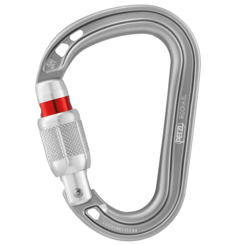 karabína PETZL Rocha Screw-Lock silver