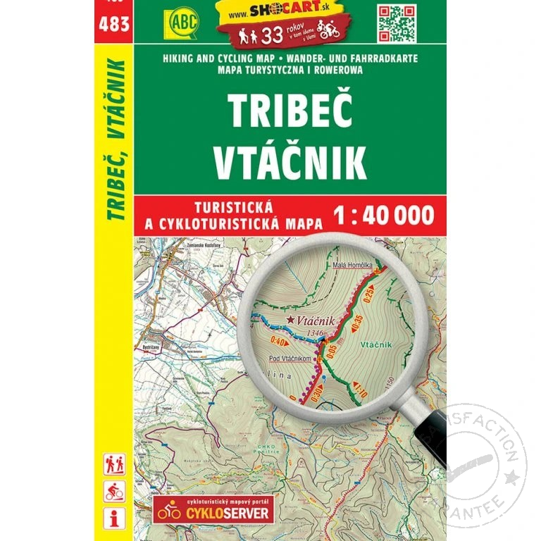 карта SHOCart: Tribeč, Vtáčnik 1:40 000