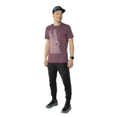 DYNAFIT X Simon Charrière Tee Man dark rose - T-shirt