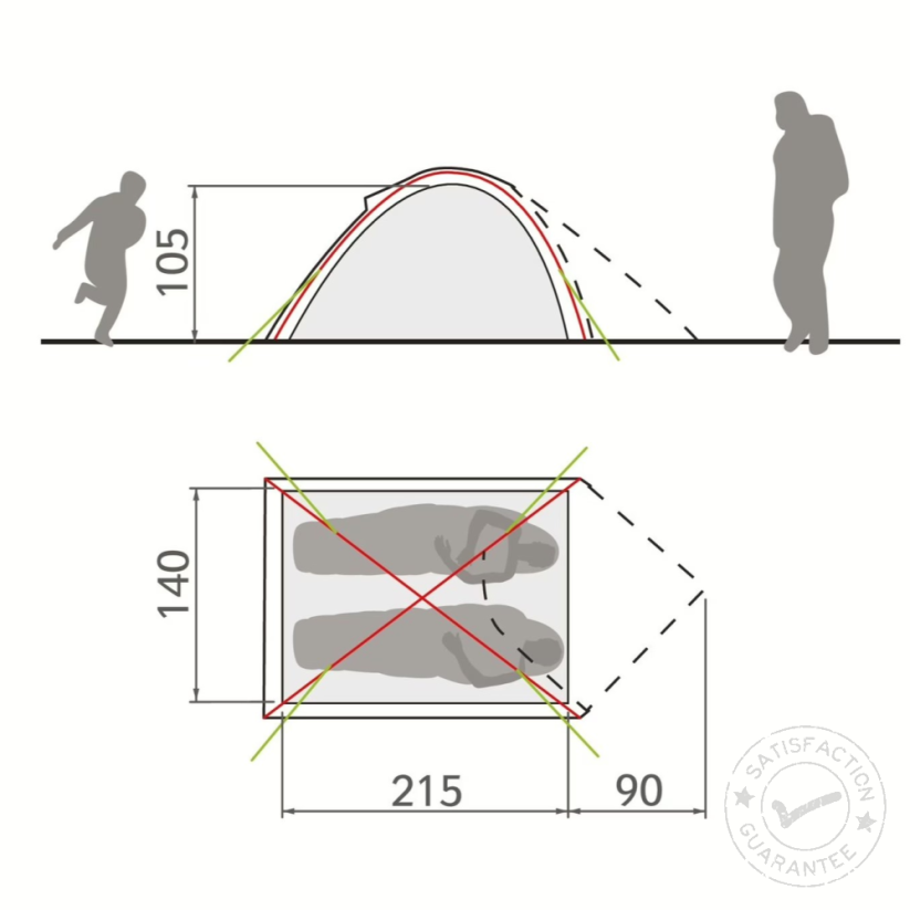 Cort VAUDE Campo Compact 2P terracotta