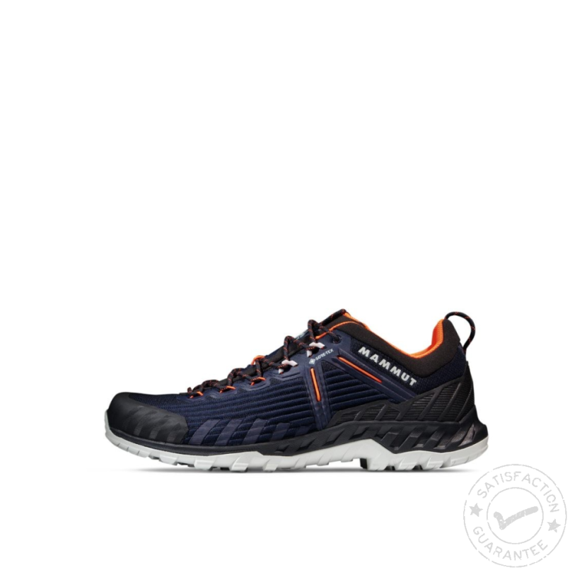 boty MAMMUT Alnasca Knit III Low GTX marine-black
