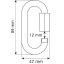 CAMP Set 5 Oval Quick Link 10mm Zinc Plated Steel