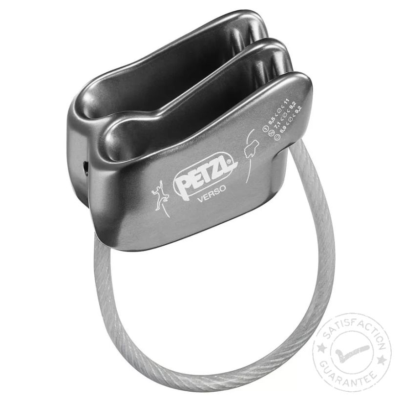 Уред за осигуряване и рапел PETZL Verso grey